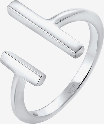 ELLI Ring 'Geo' i silver: framsida