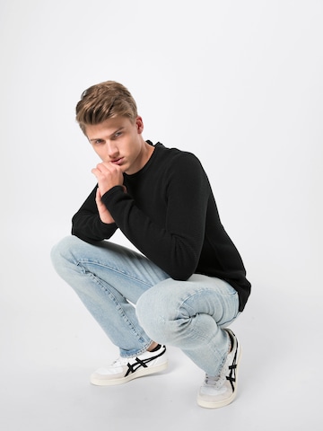 Only & Sons Pulóver 'onsDAN 7 STRUCTURE CREW NECK NOOS' - fekete