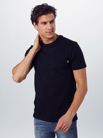 Urban Classics Regular fit Shirt in Zwart: voorkant