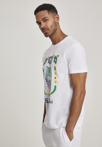 Mister Tee Shirt in Wit: voorkant