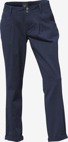 heine Regular Chino in Blauw: voorkant