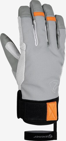 ZIENER Athletic Gloves in Grey: front