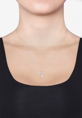 ELLI Halsband 'Kreuz' i silver: framsida