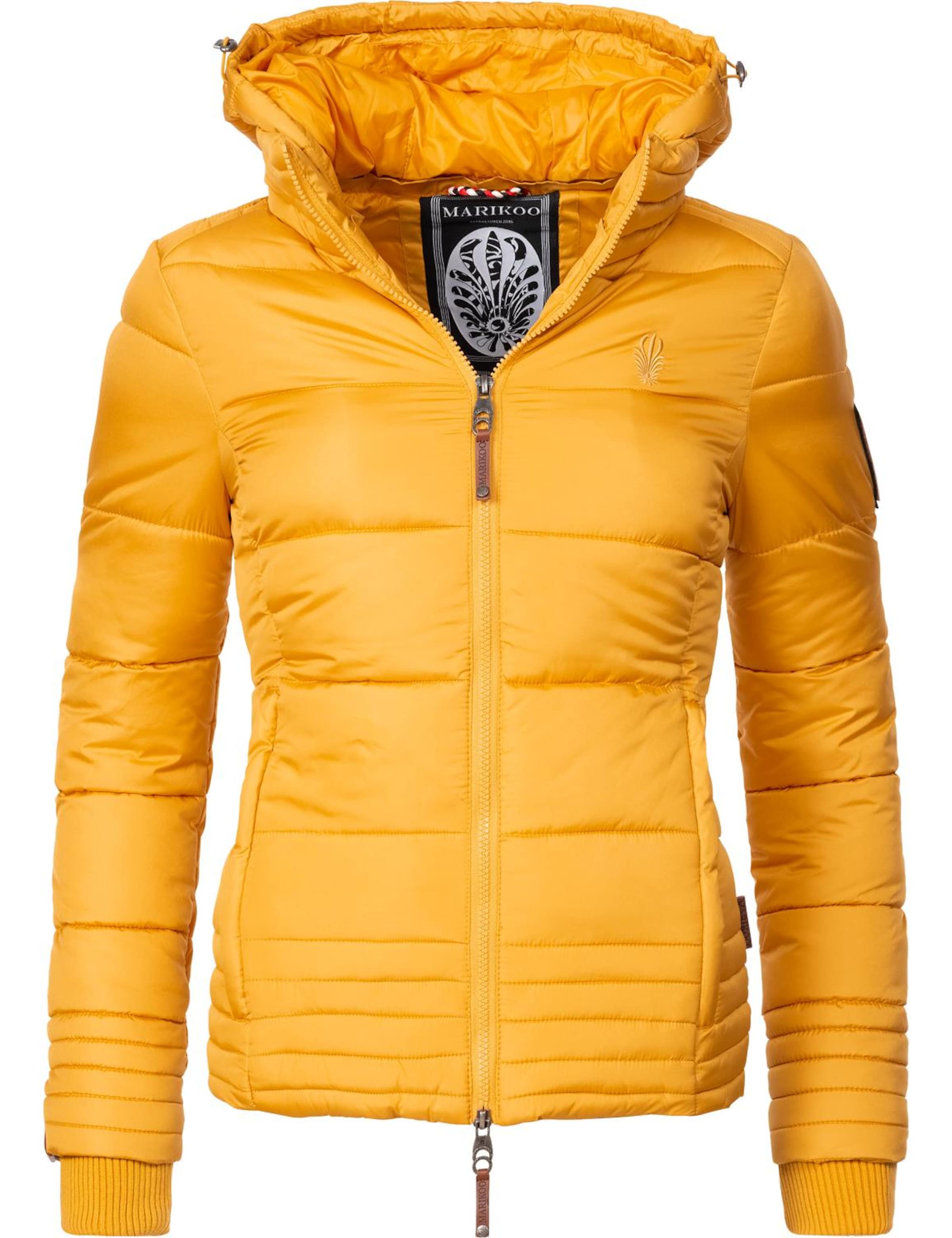 MARIKOO Зимняя куртка 'Sole' в Желтый: спереди