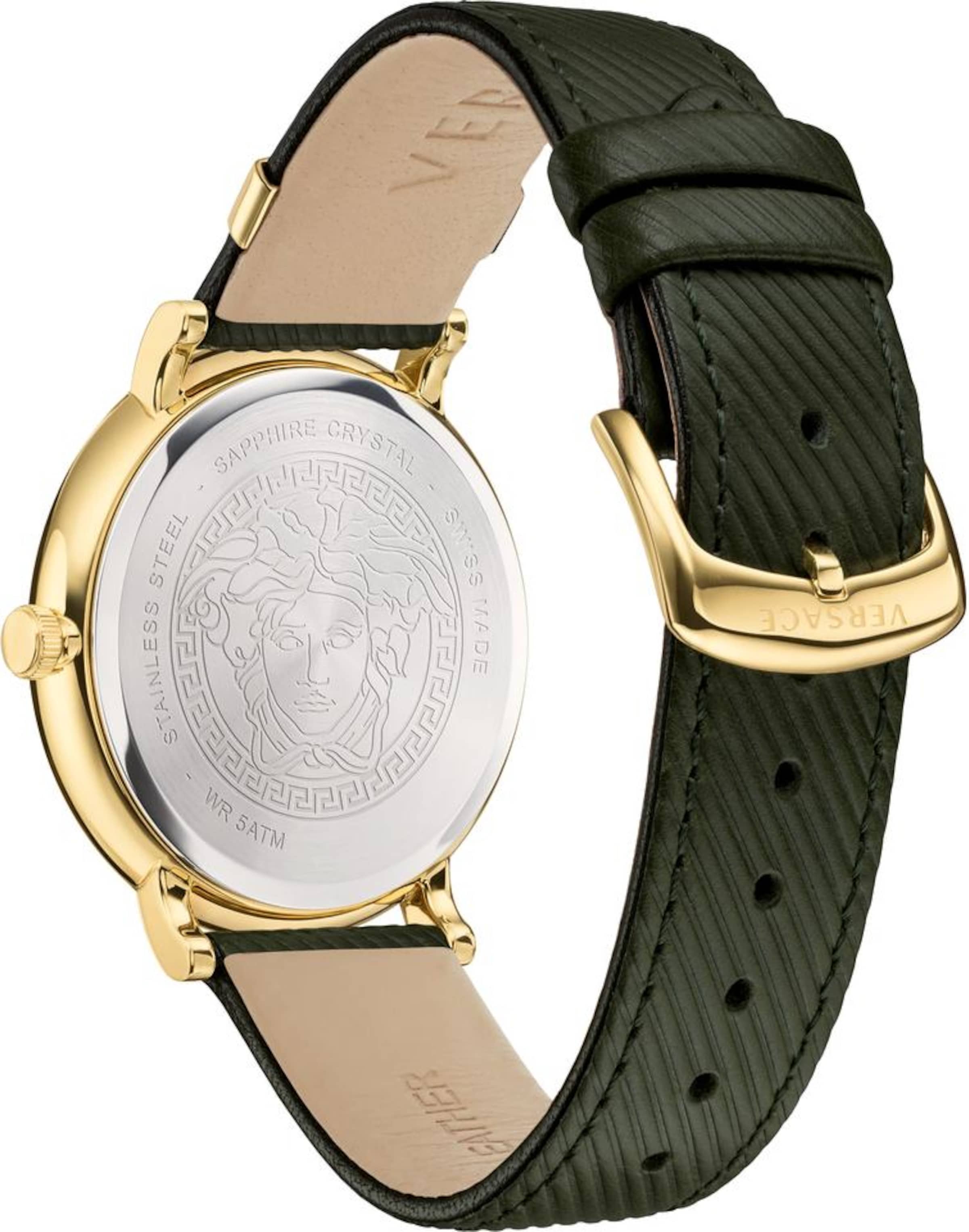 VERSACE Analog watch 'V Circle' in Green