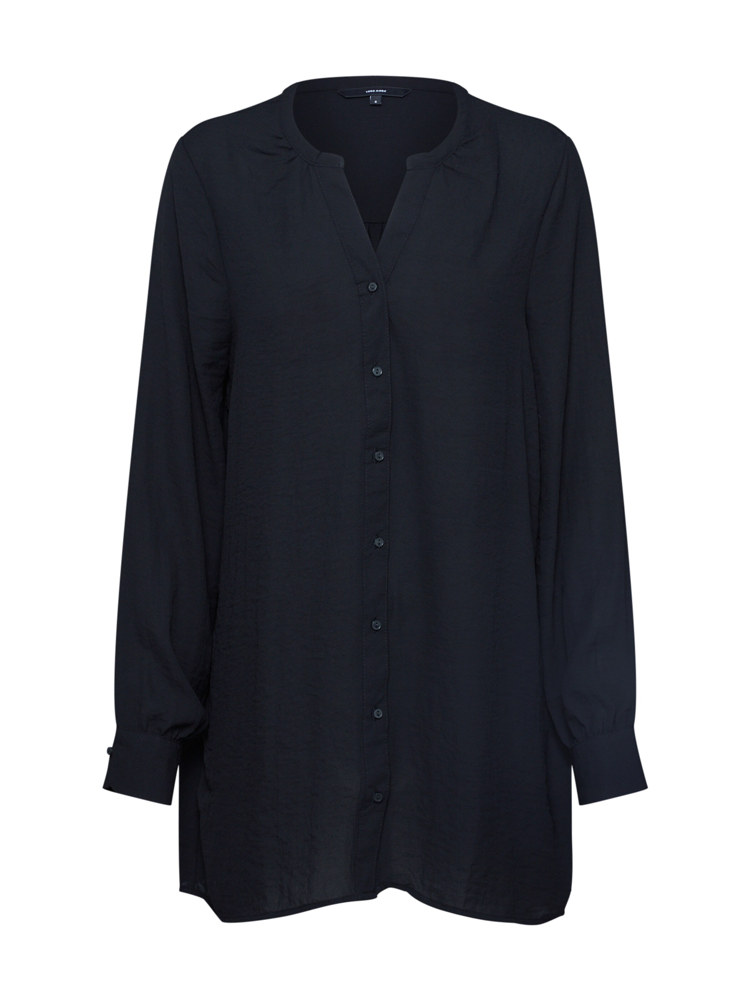 VERO MODA - Blouse 'VMISABELLA LS SHIRT GA NOOS' in de kleur Zwart