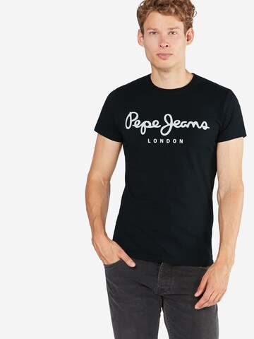 Pepe Jeans Shirt 'ORIGINAL STRETCH' in Schwarz