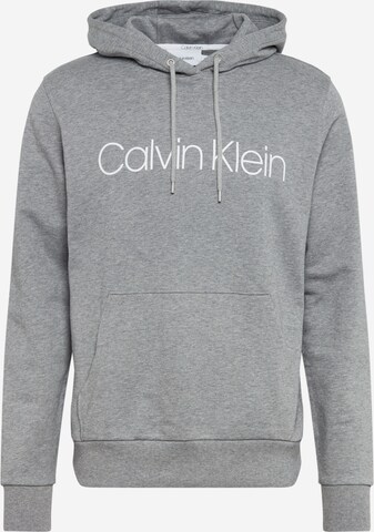 Bluză de molton de la Calvin Klein pe gri: față