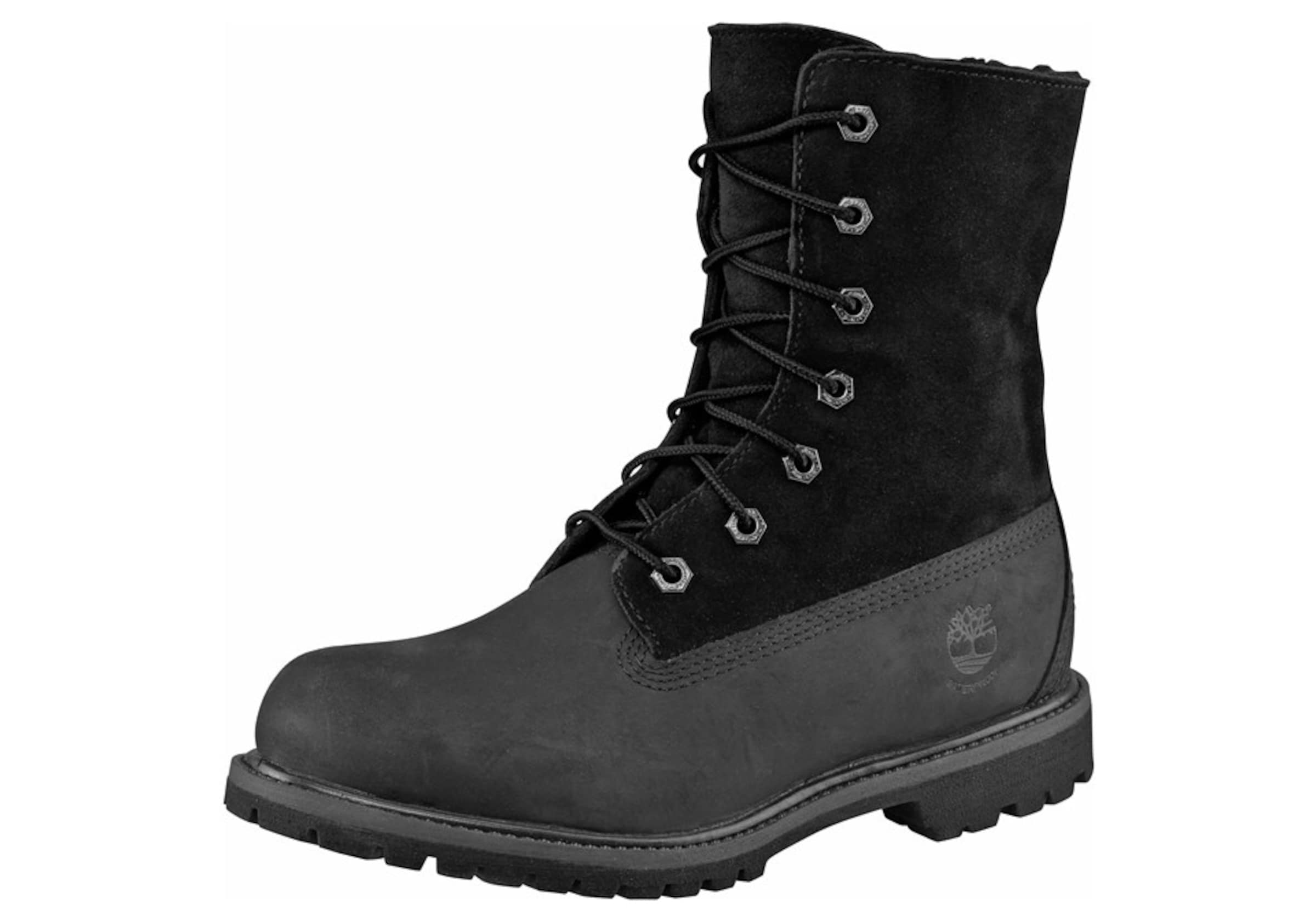 TIMBERLAND Schnürstiefelette 'Authentics' in Schwarz: Vorderseite