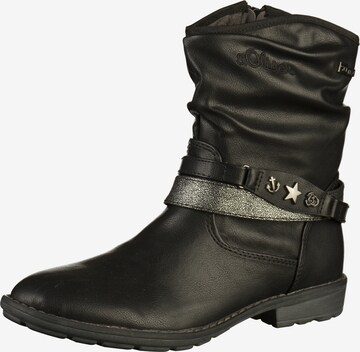 Bottes s.Oliver en noir : devant