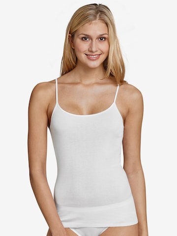 SCHIESSER Onderhemd 'Luxury' in Wit: voorkant