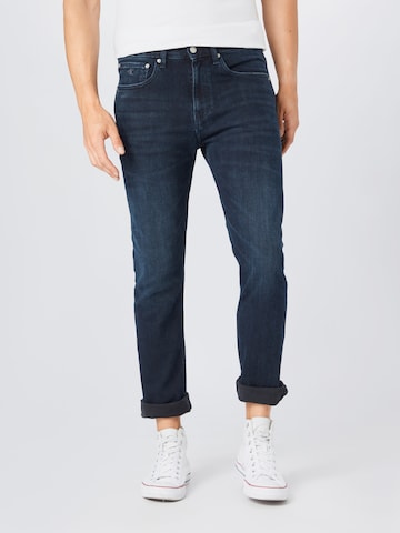 Calvin Klein Jeans Slimfit Jeans in Blauw: voorkant