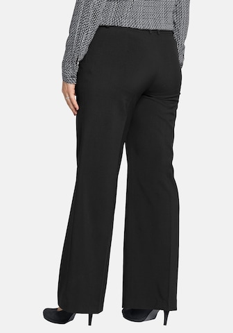 SHEEGO Regular Trousers with creases in Black