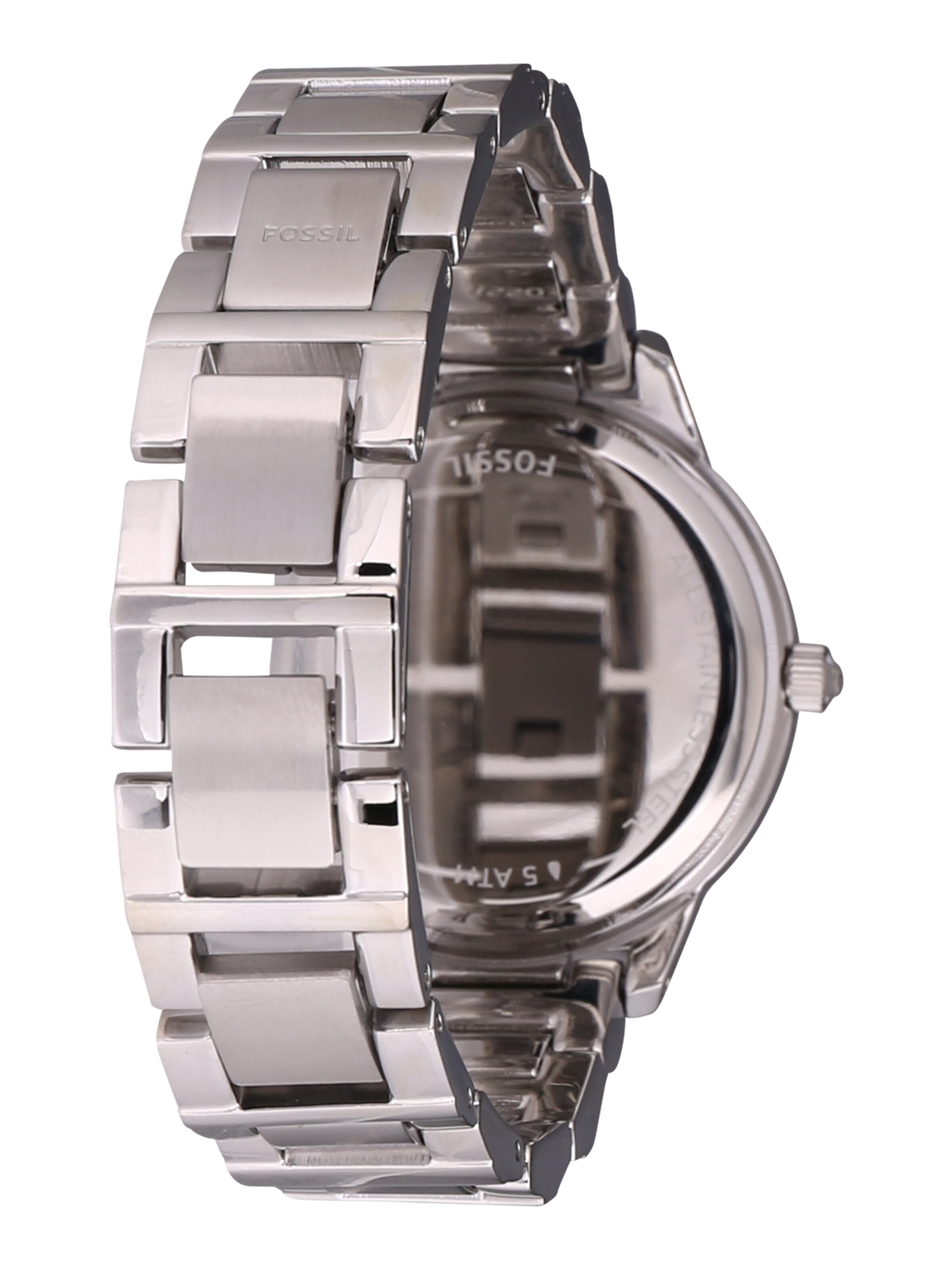 FOSSIL Analogna ura 'JESSE' | srebrna barva: zadnja stran