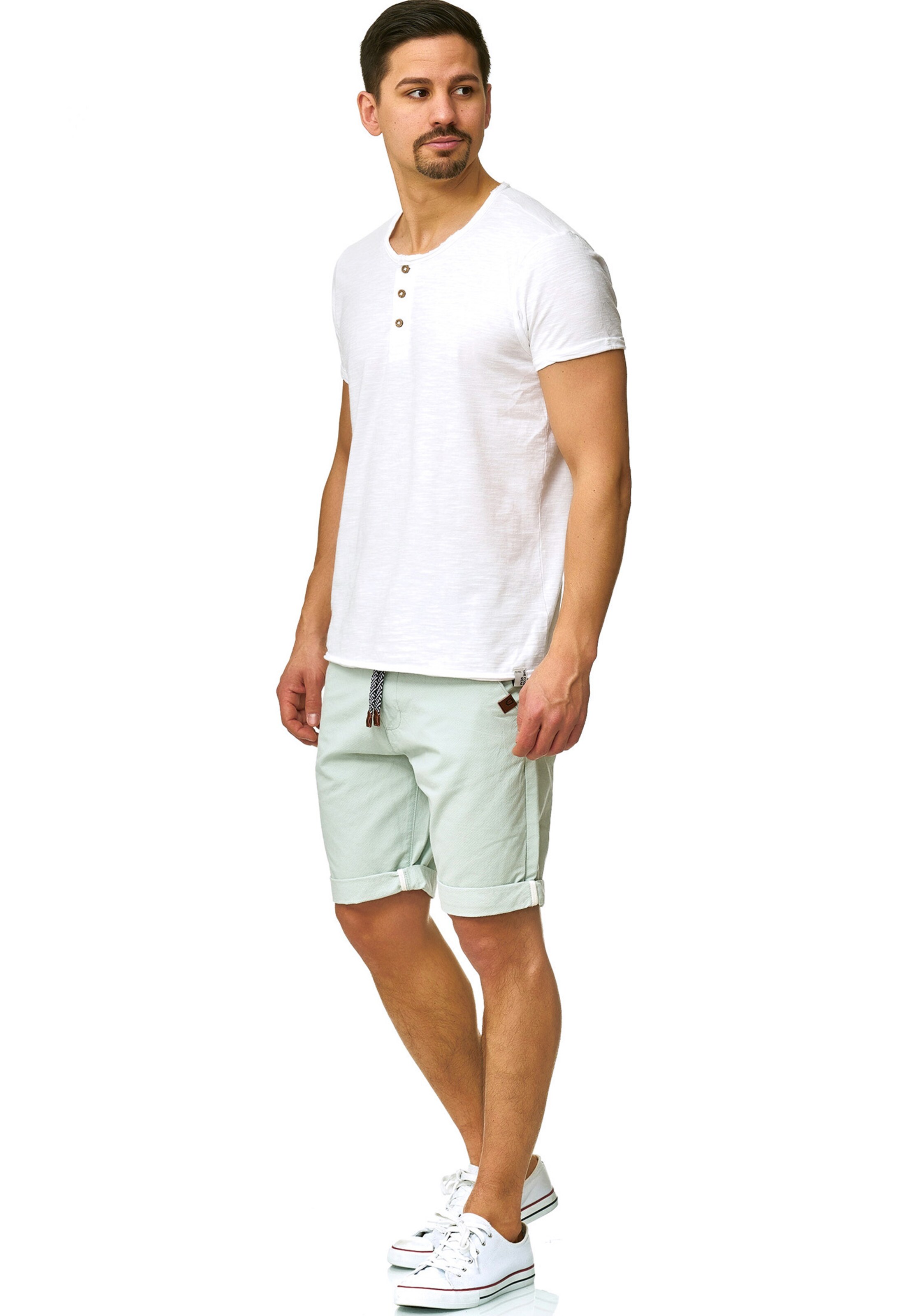 INDICODE JEANS Regular Trousers 'Acton' in Blue