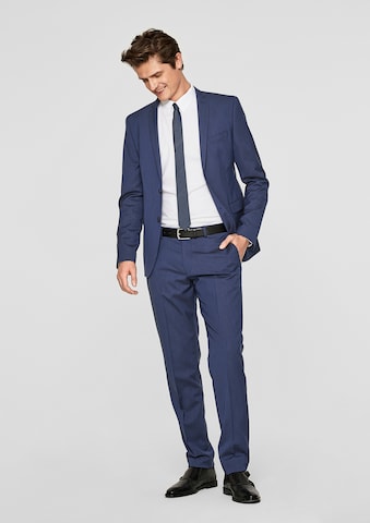 Coupe slim Veste de costume s.Oliver BLACK LABEL en bleu