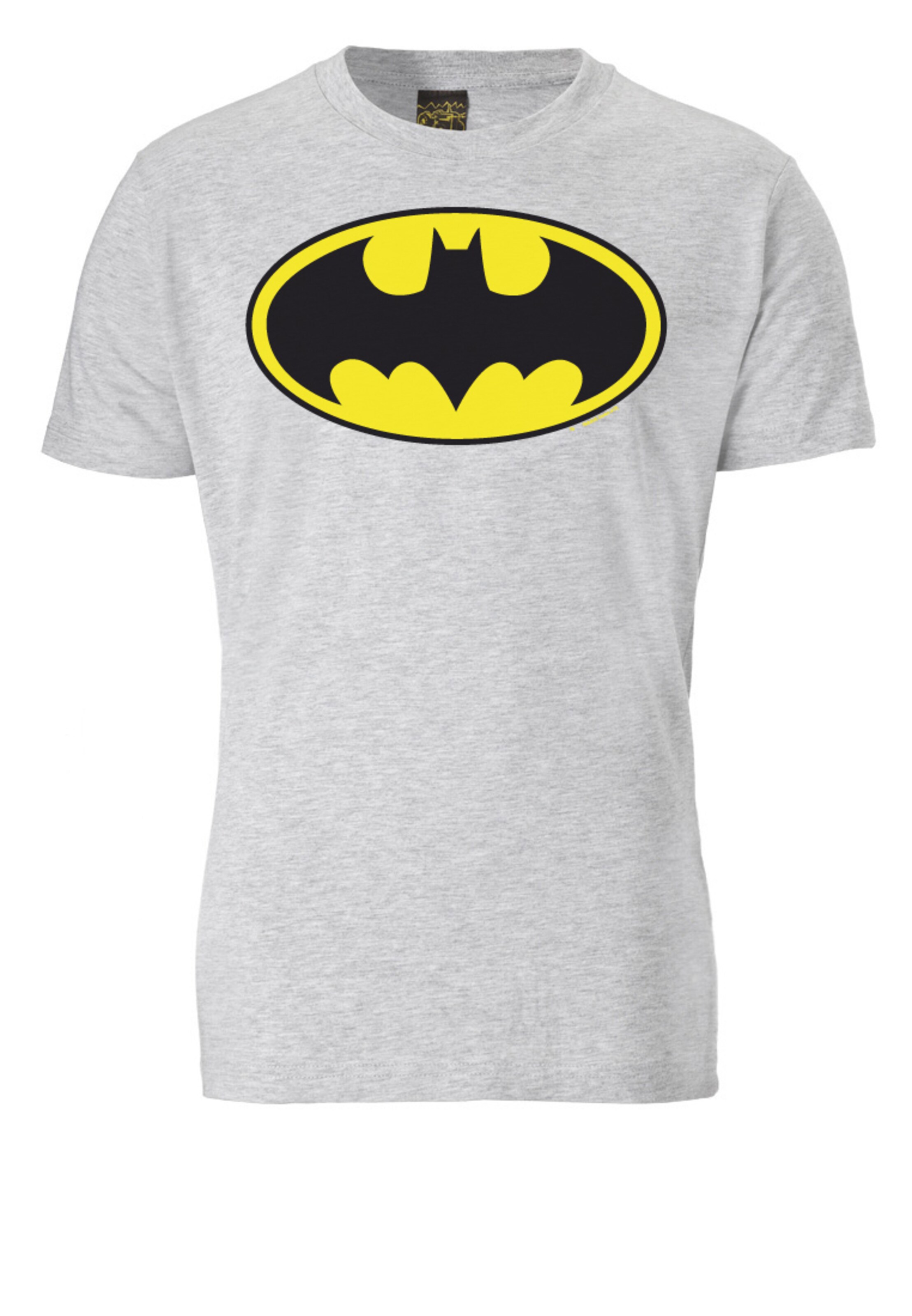 LOGOSHIRT T-Shirt 'BATMAN' in Grau: Vorderseite