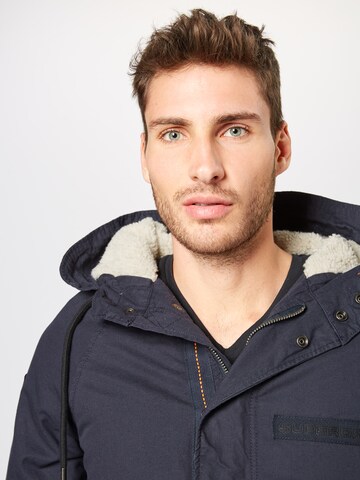 Superdry Winterparka 'Aviator' in Blauw