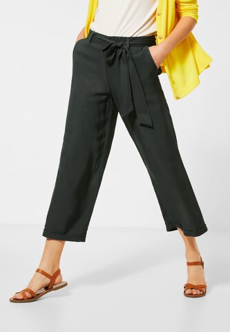 STREET ONE Wide leg Broek in Groen: voorkant