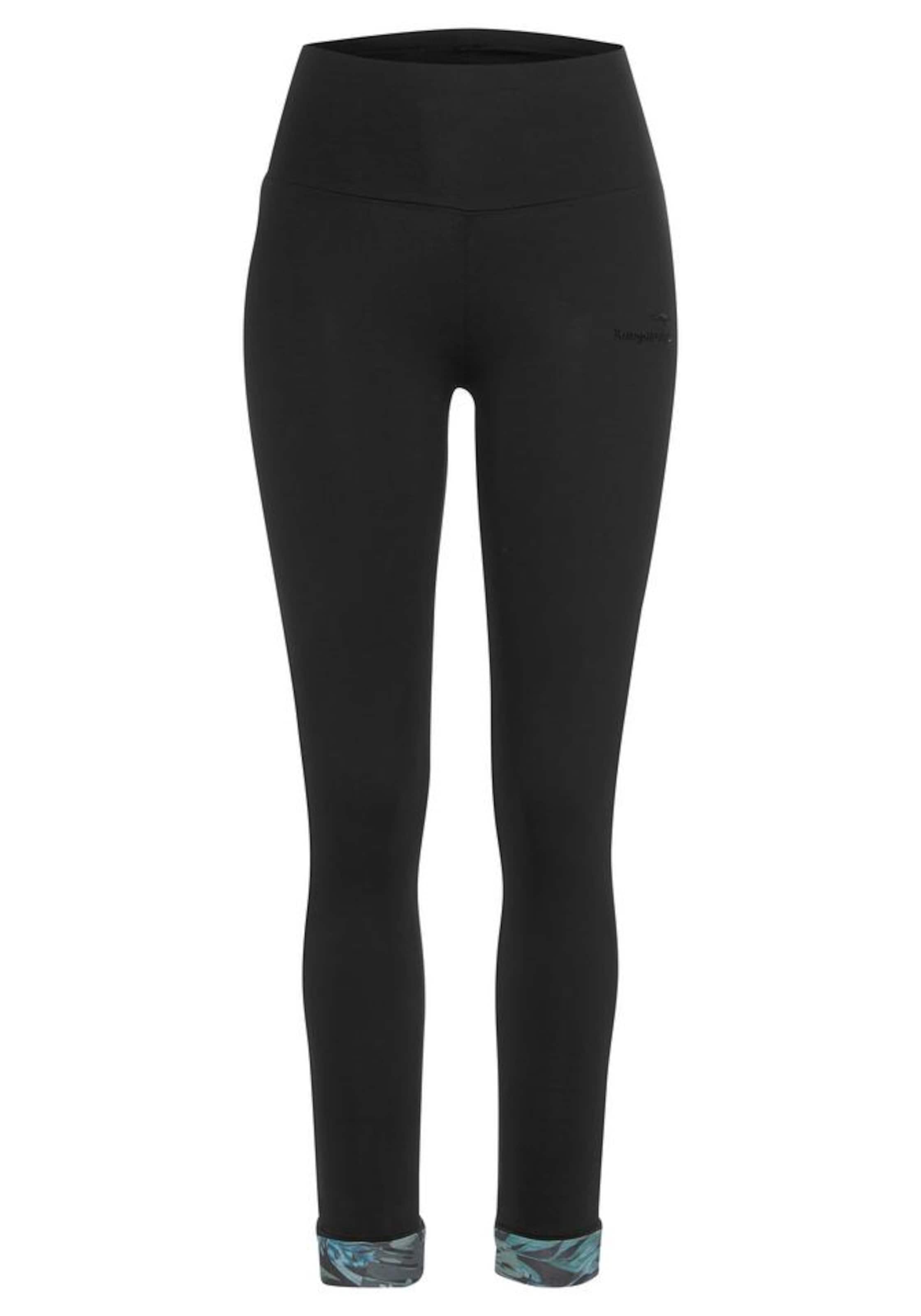 KangaROOS Pajama Pants in Black: front