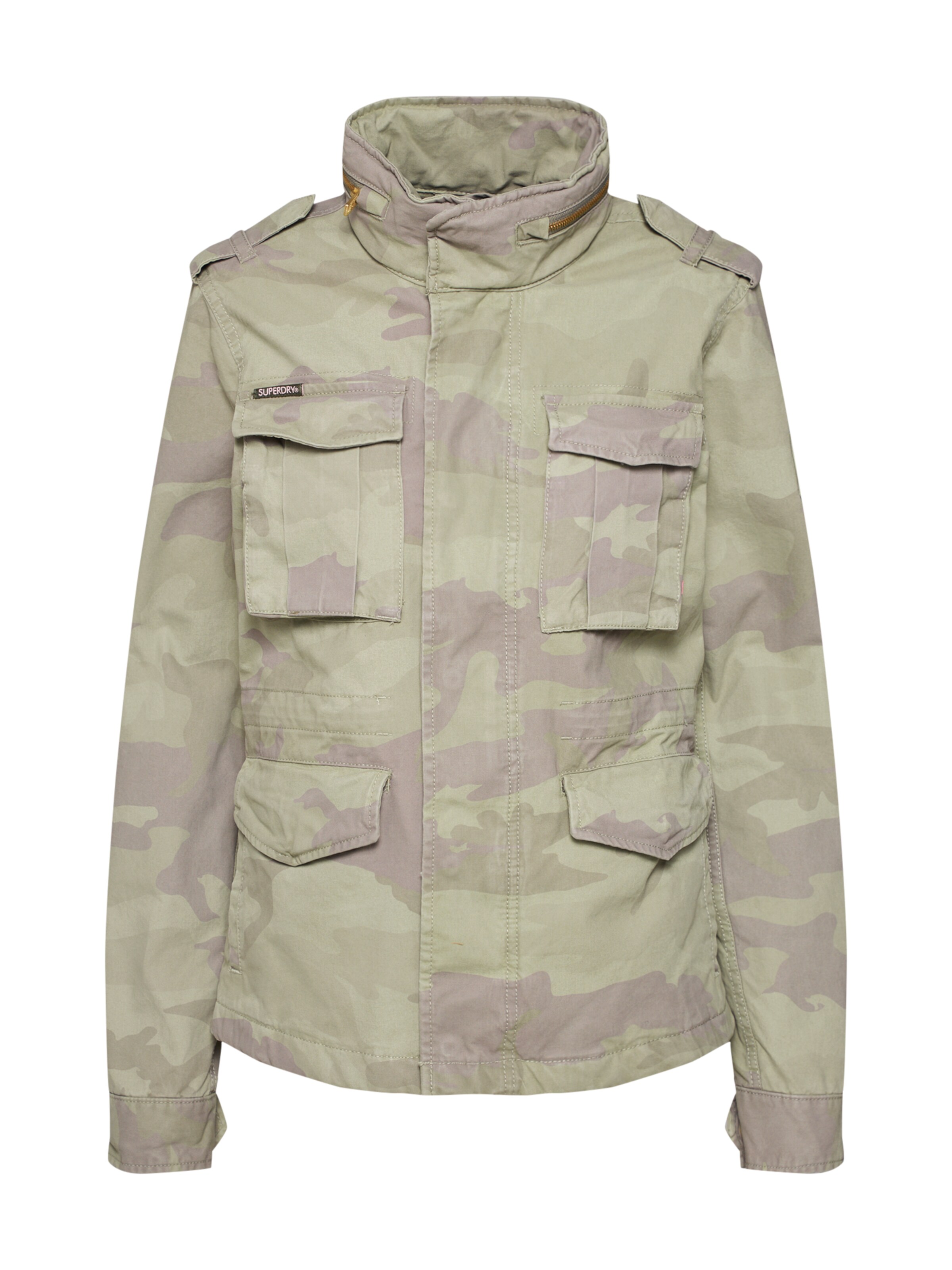 Superdry - Tussenjas 'Delta Soft Camo Aop Rokie 4Pkt' in de kleur Olijfgroen