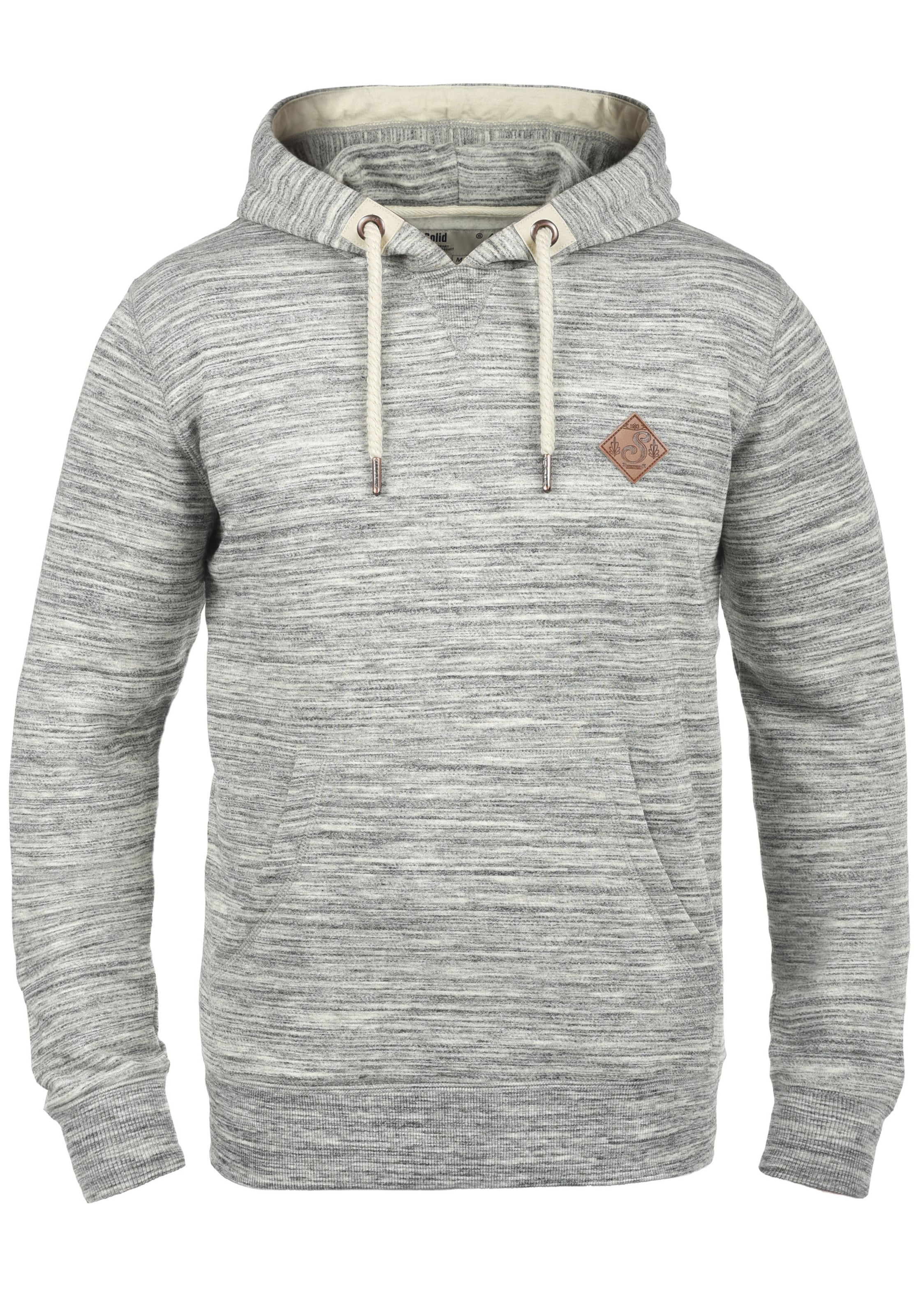 !Solid Sweatshirt 'Kevin' in Grijs: voorkant