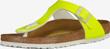 BIRKENSTOCK T-Bar Sandals 'Gizeh' in Yellow: front