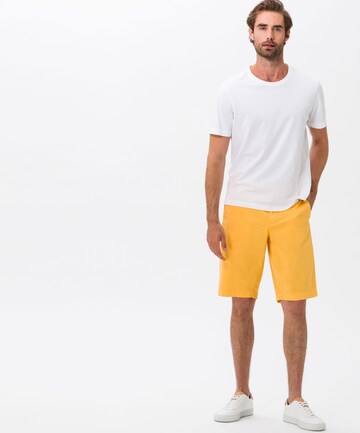 BRAX Regular Chino Pants 'Bari' in Yellow