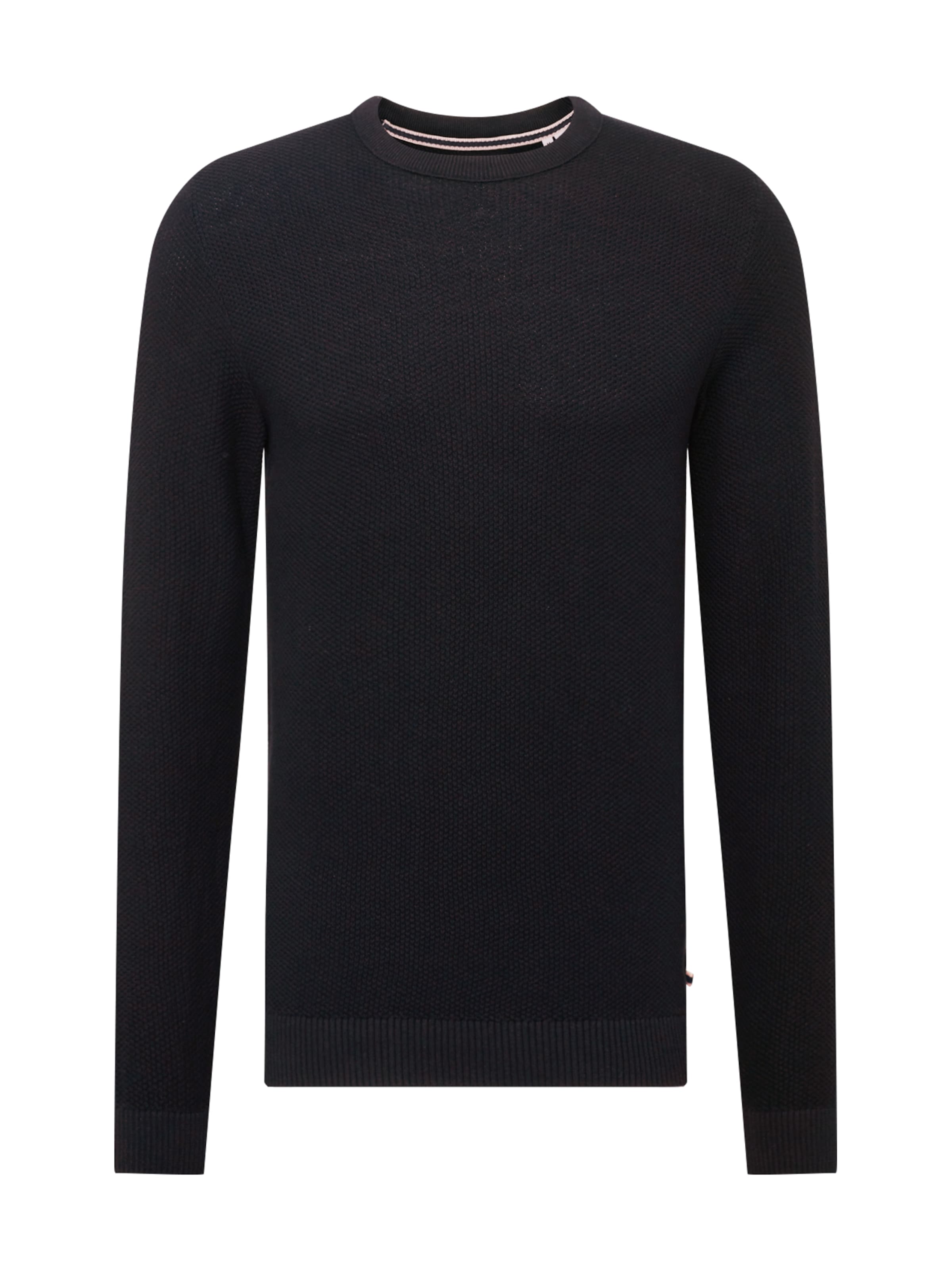 JACK & JONES Regular fit Trui 'JJEAaron' in Zwart: voorkant