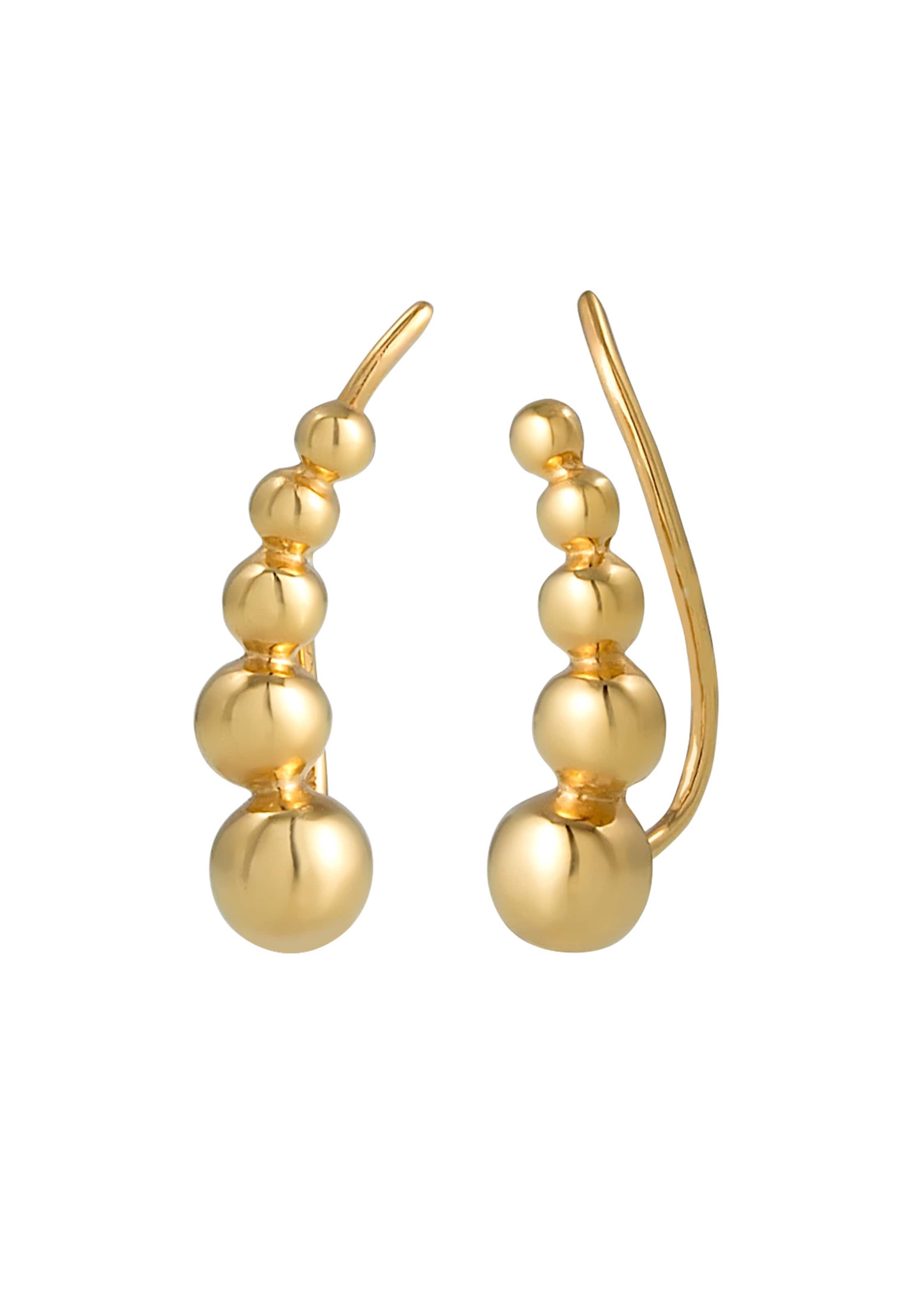 auksinė ELLI Auskarai 'Geo': priekis