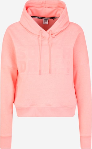 Sweat de sport Superdry en rose : devant