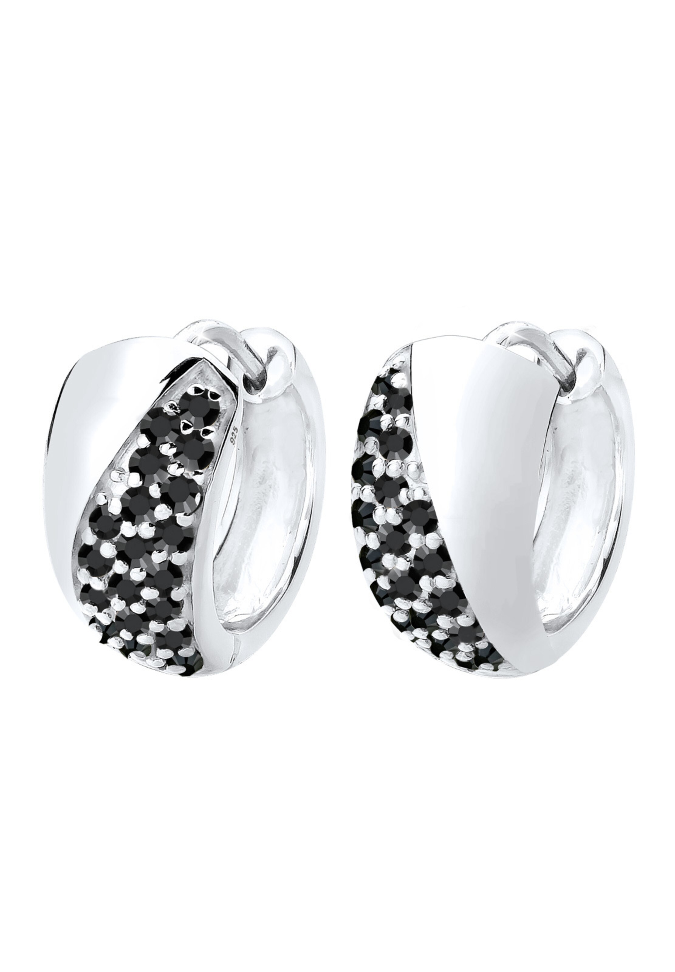 Boucles d'oreilles ELLI en noir : devant