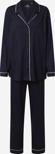 CALIDA Pyjama en bleu marine / blanc, Vue avec produit