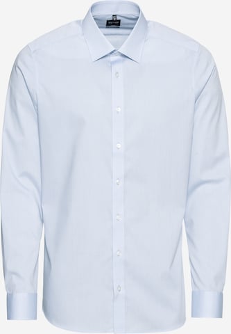 OLYMP Business Shirt 'Level 5 Chambray' in Blue: front