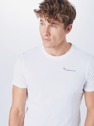 KnowledgeCotton Apparel Regular Fit Skjorte 'ALDER' i hvit