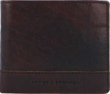 Spikes & Sparrow Wallet in Brown: front