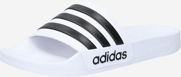 Claquettes / Tongs 'Adilette' ADIDAS SPORTSWEAR en blanc : devant