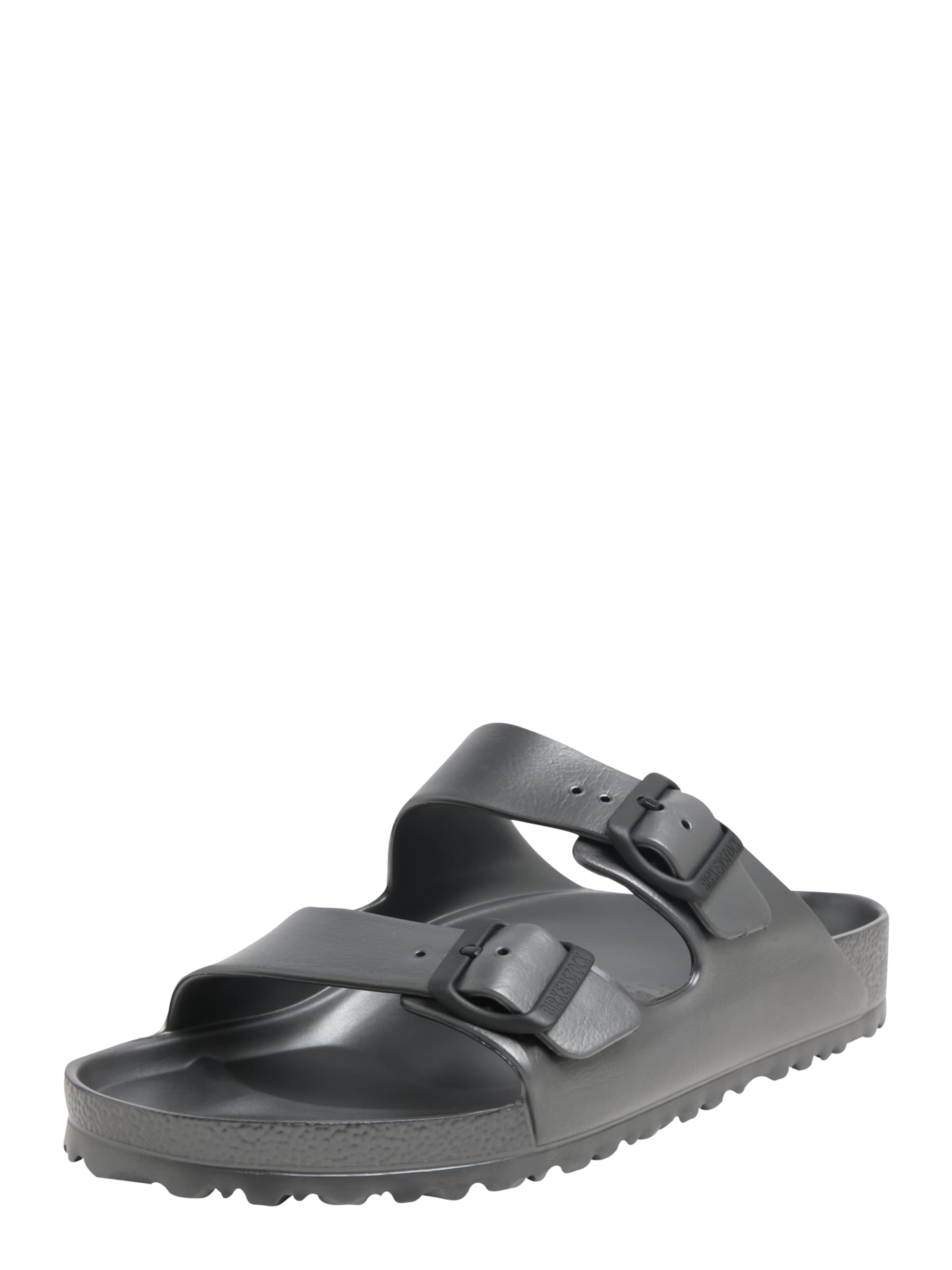 BIRKENSTOCK Pantolette 'Arizona' in Grau: Vorderseite