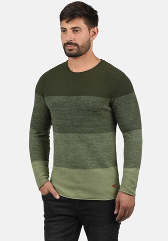 BLEND Trui 'Benno' in Groen: voorkant