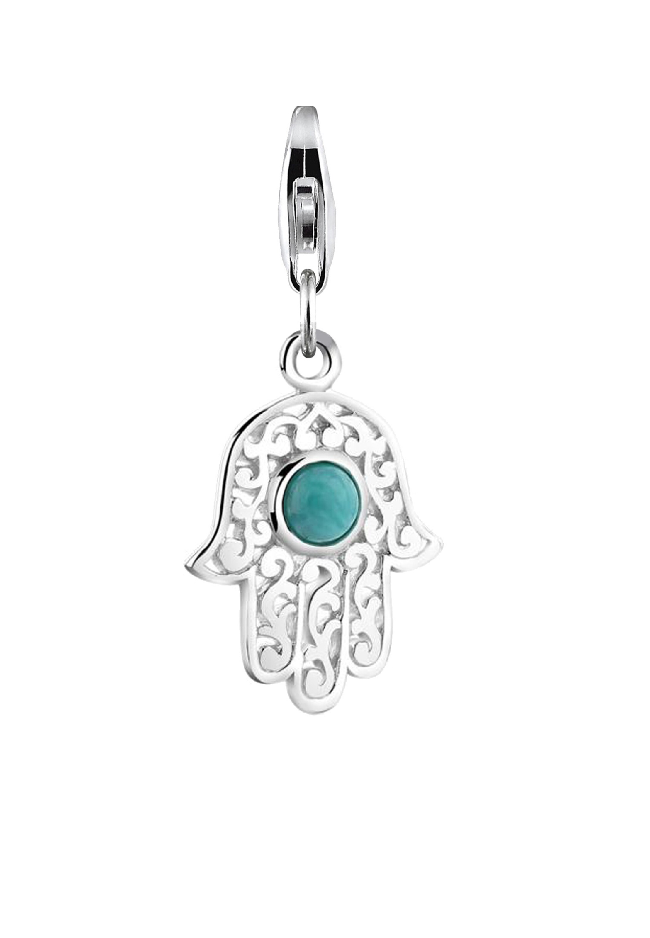 Nenalina Hangers 'Hamsa Hand' in Zilver: voorkant