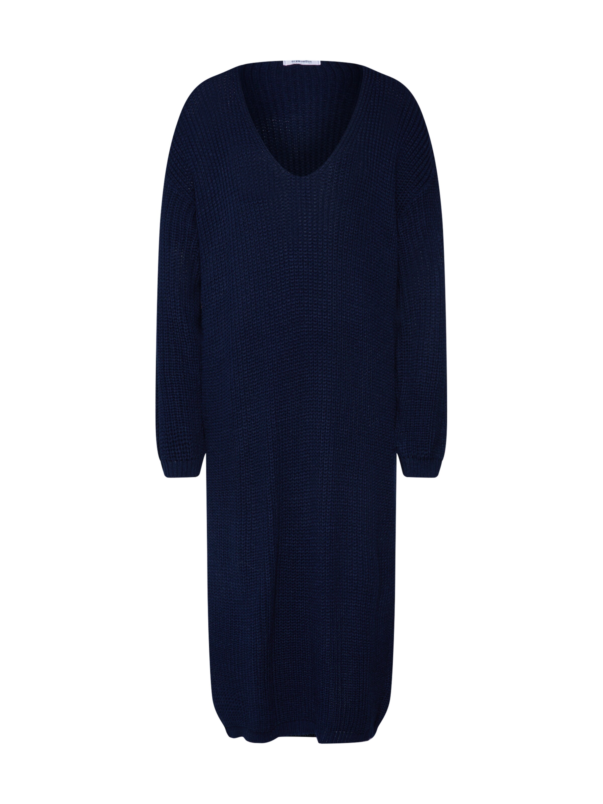 GLAMOROUS - Gebreide jurk in de kleur Navy