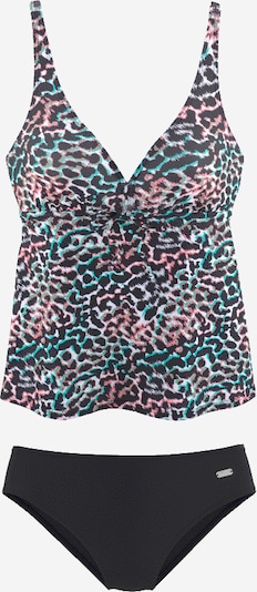 VENICE BEACH Tankini en turquoise / rouge / noir, Vue avec produit