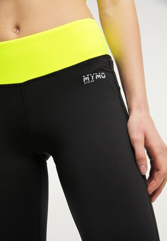 évasé Pantalon de sport myMo ATHLSR en noir : devant