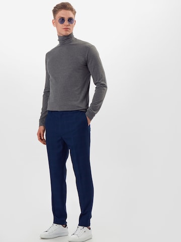 BURTON MENSWEAR LONDON Slim fit Pleated Pants in Blue