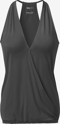 YOGISTAR.COM Sports Top 'ala' in Grey: front