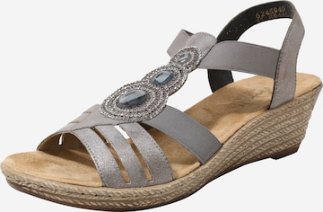 Rieker Sandalette in Silber: predná strana