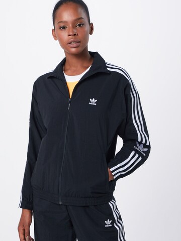 ADIDAS ORIGINALS Jacke 'Lock up it' in Schwarz: predná strana