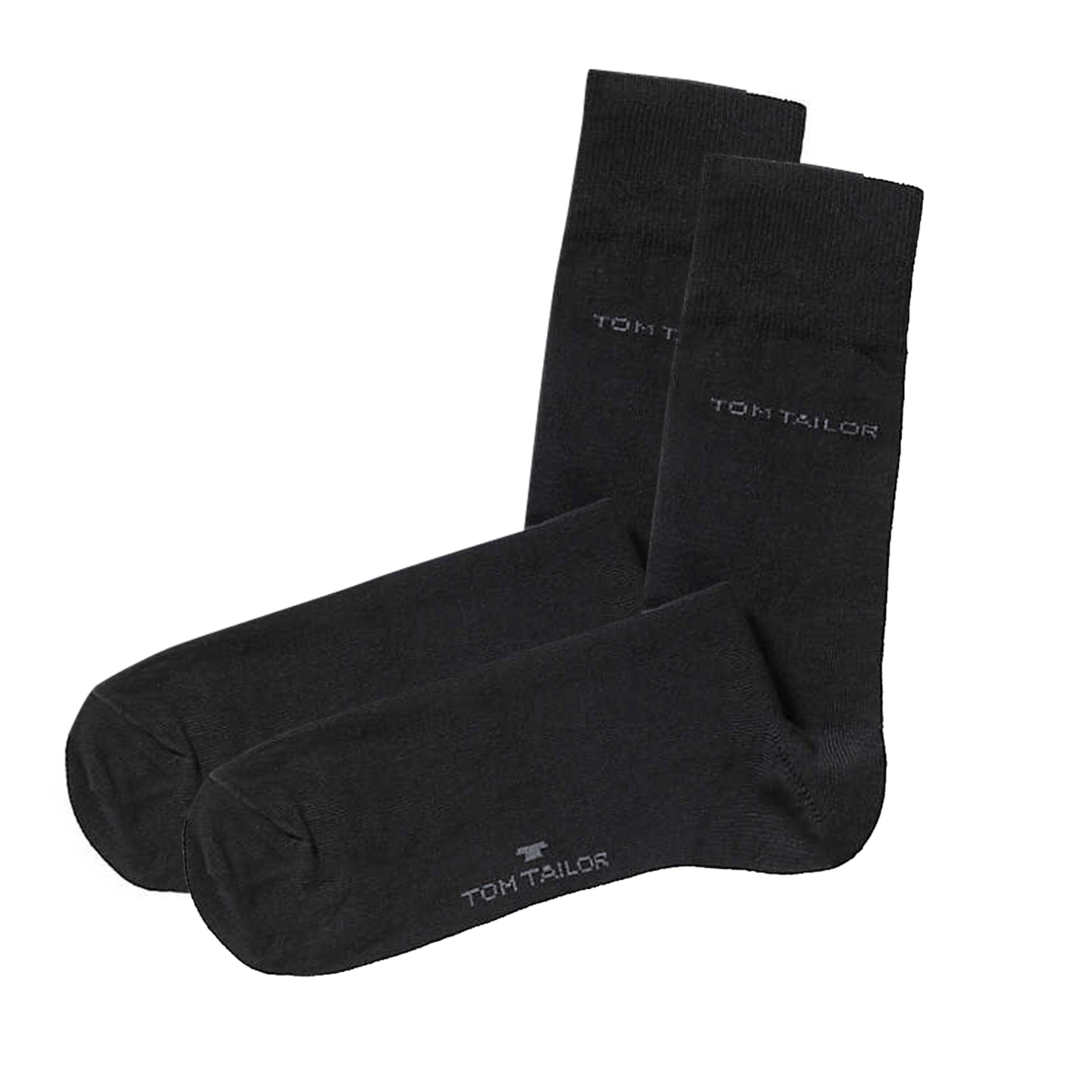 TOM TAILOR Zokni - fekete: elől