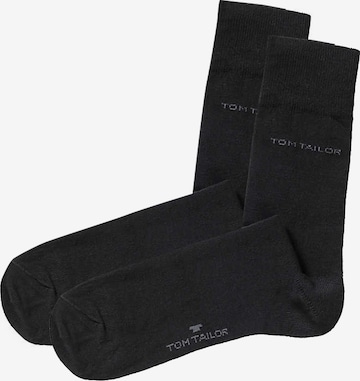 TOM TAILOR Socks in Black: front