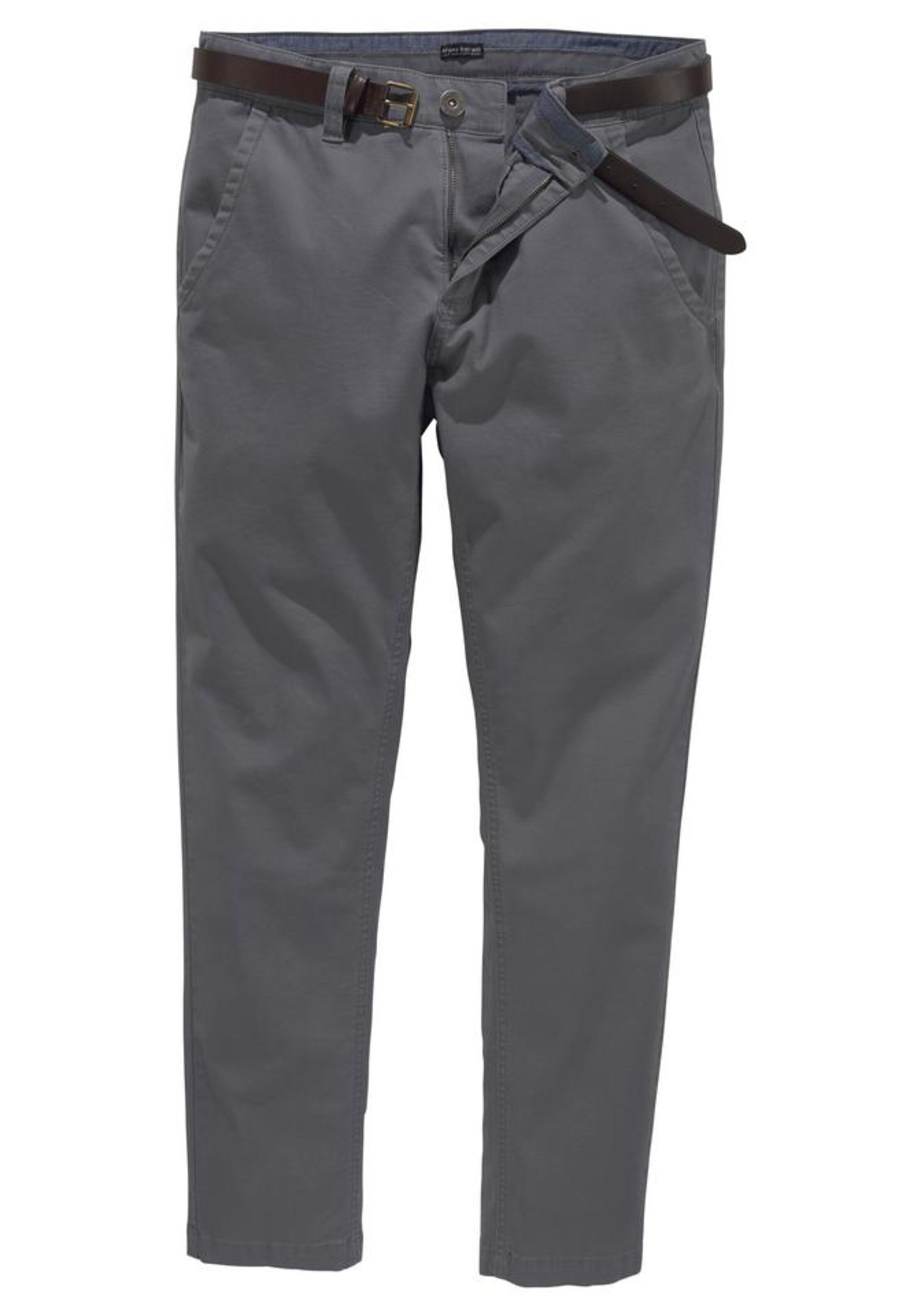 Bruno Banani Chinohose 'Set' in Grau: Vorderseite